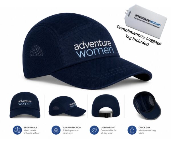 AdventureWomen Runner's Cap w/ Complimentary Luggage Tag